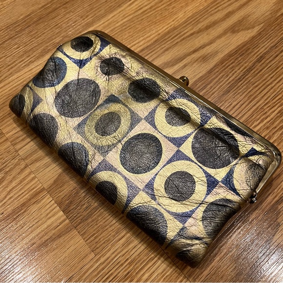 HOBO the Original Geo Print Clutch Leather ‘Lauren’‎ Wallet - Picture 2 of 11